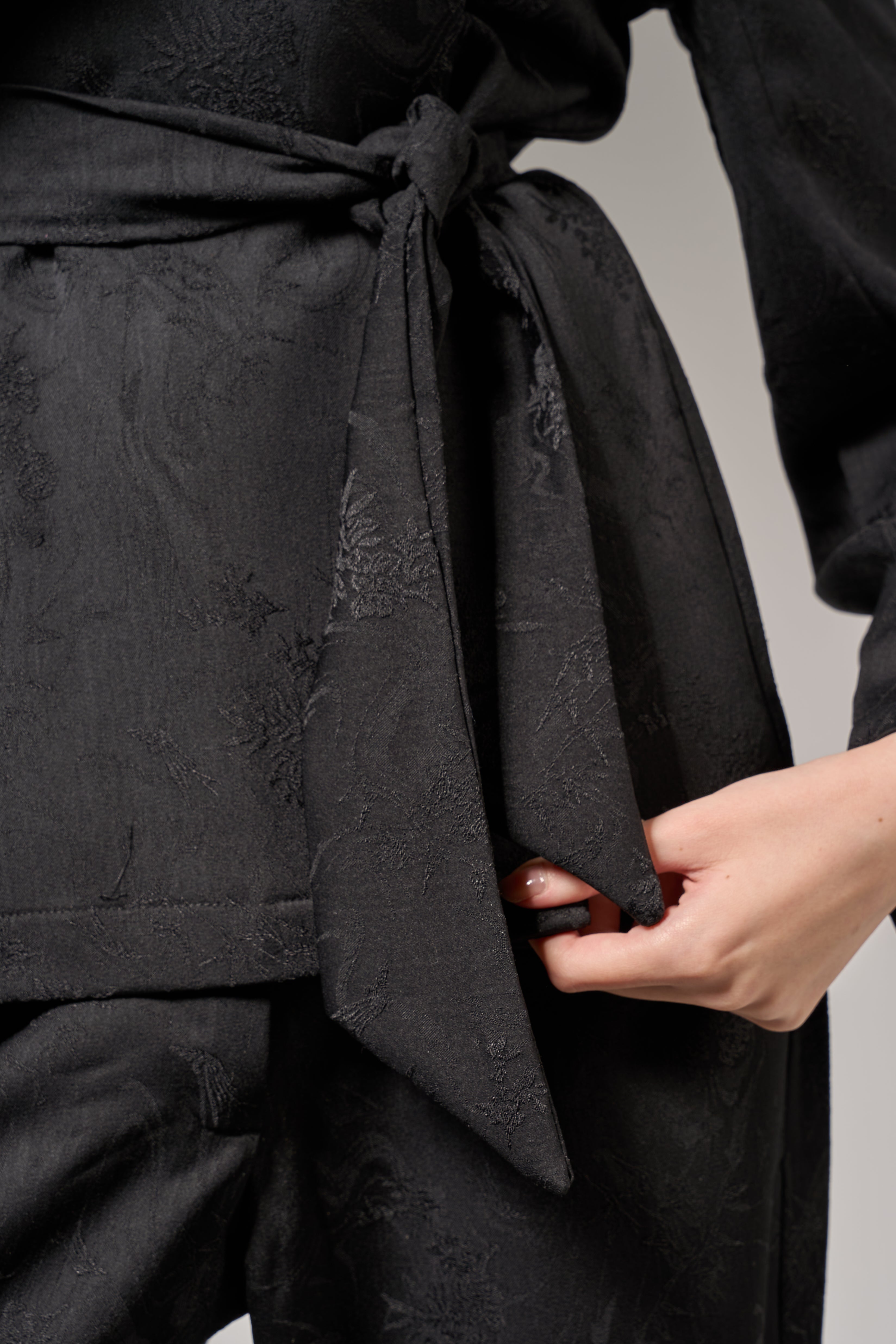 Jacquard Soft Tailoring Suit- Black